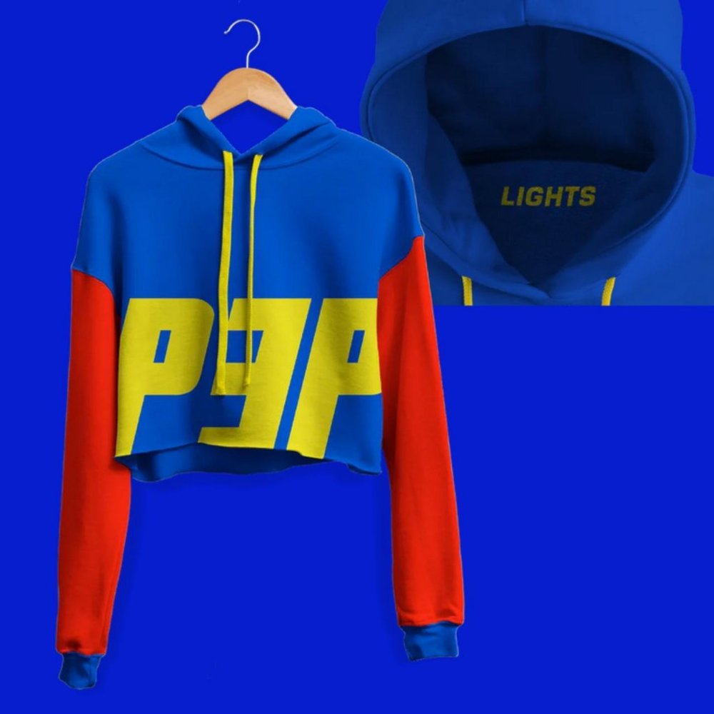 Cropped Hoodie- LIGHTS - PEP